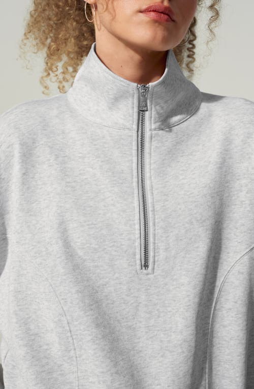 Lilysilk Heirloom '89 Half-zip Pullover In Gray