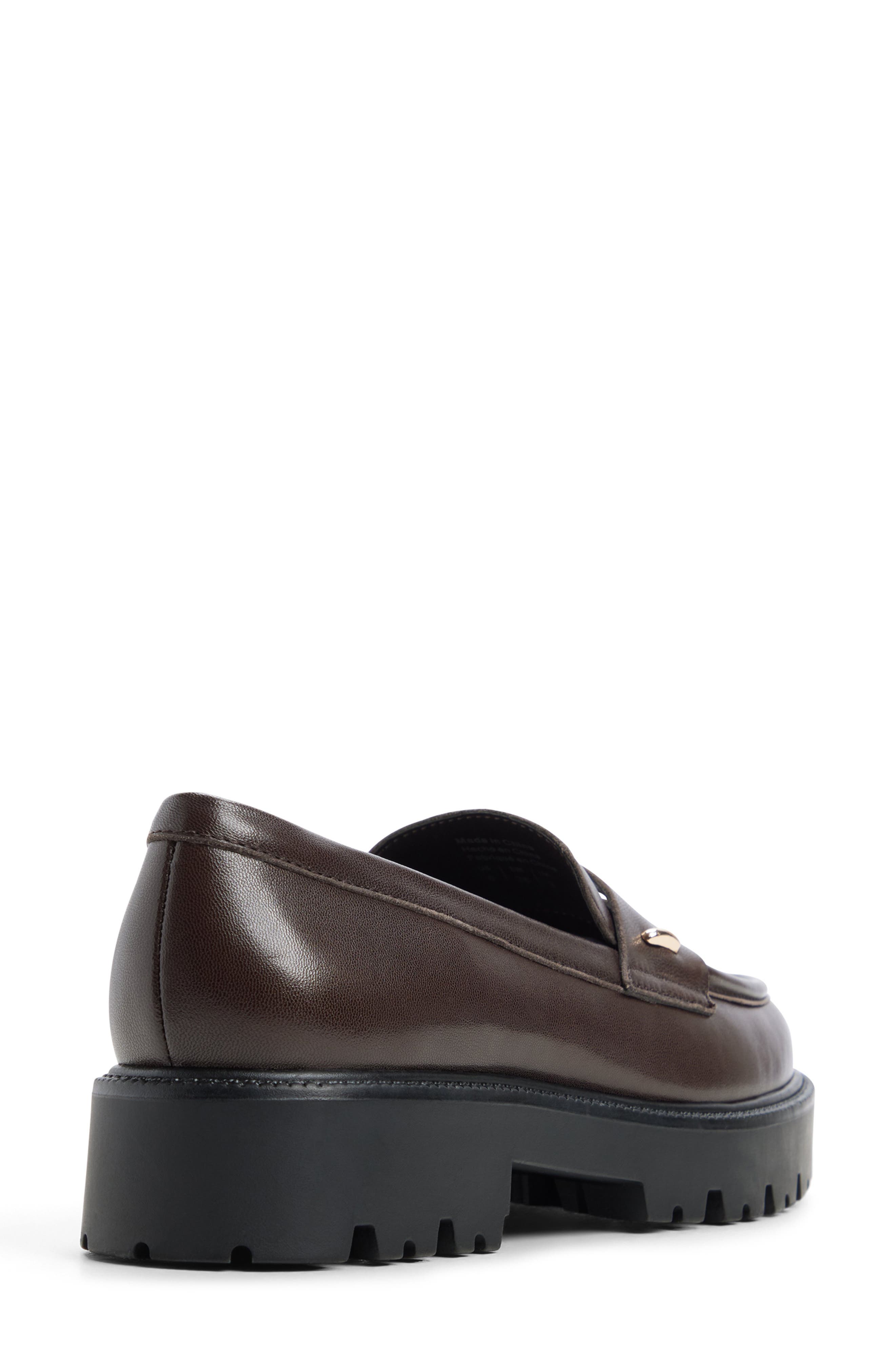 Lindie Penny Loafer, Alternate, color, DARK BROWN