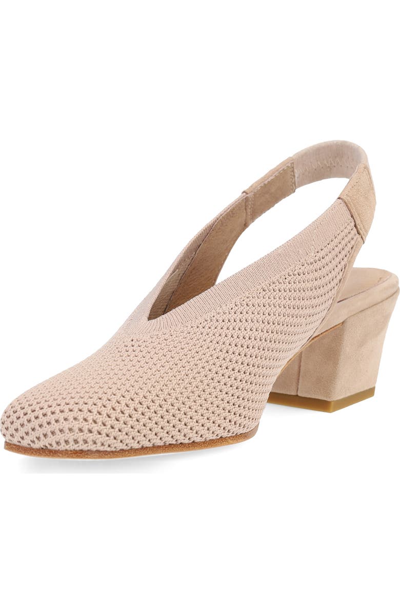 Eileen Fisher Vasa Block Heel Knit Slingback Pump, Alternate, color, Blush