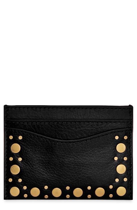 Mab Studded Leather Card Case