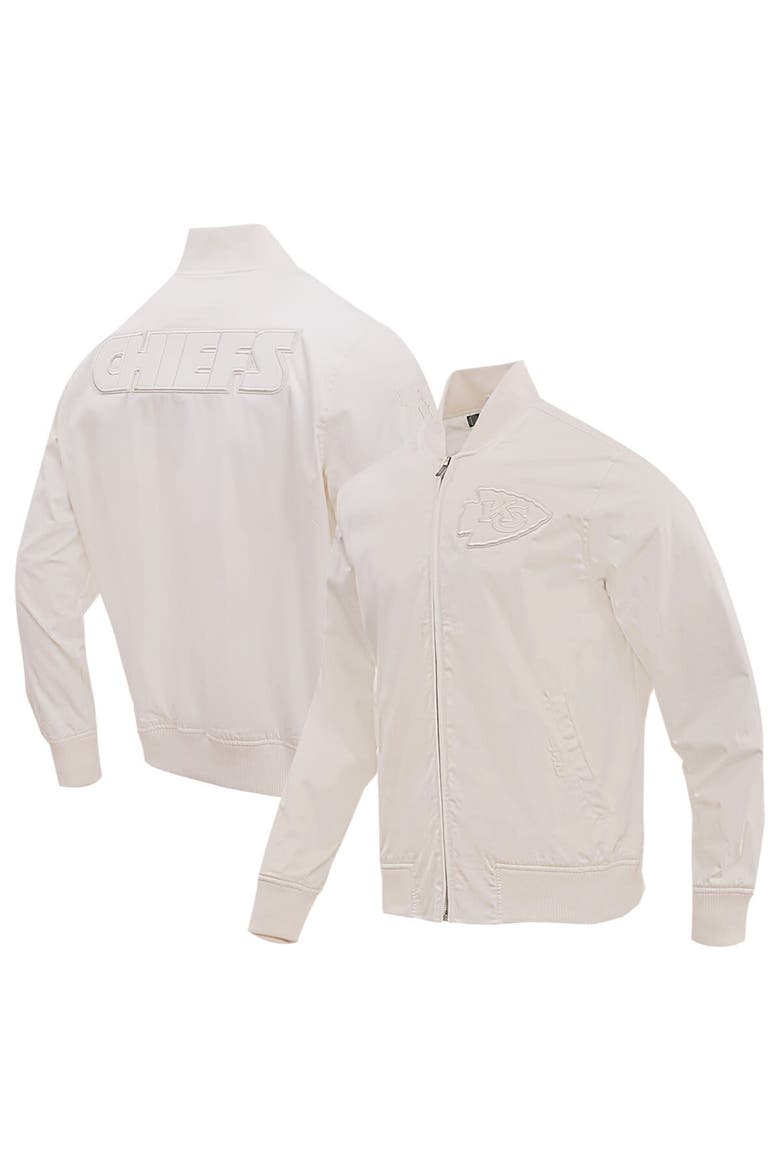 Men's Pro Standard Cream Kansas City Chiefs Neutral Full-Zip Jacket, Alternate, color, Cream