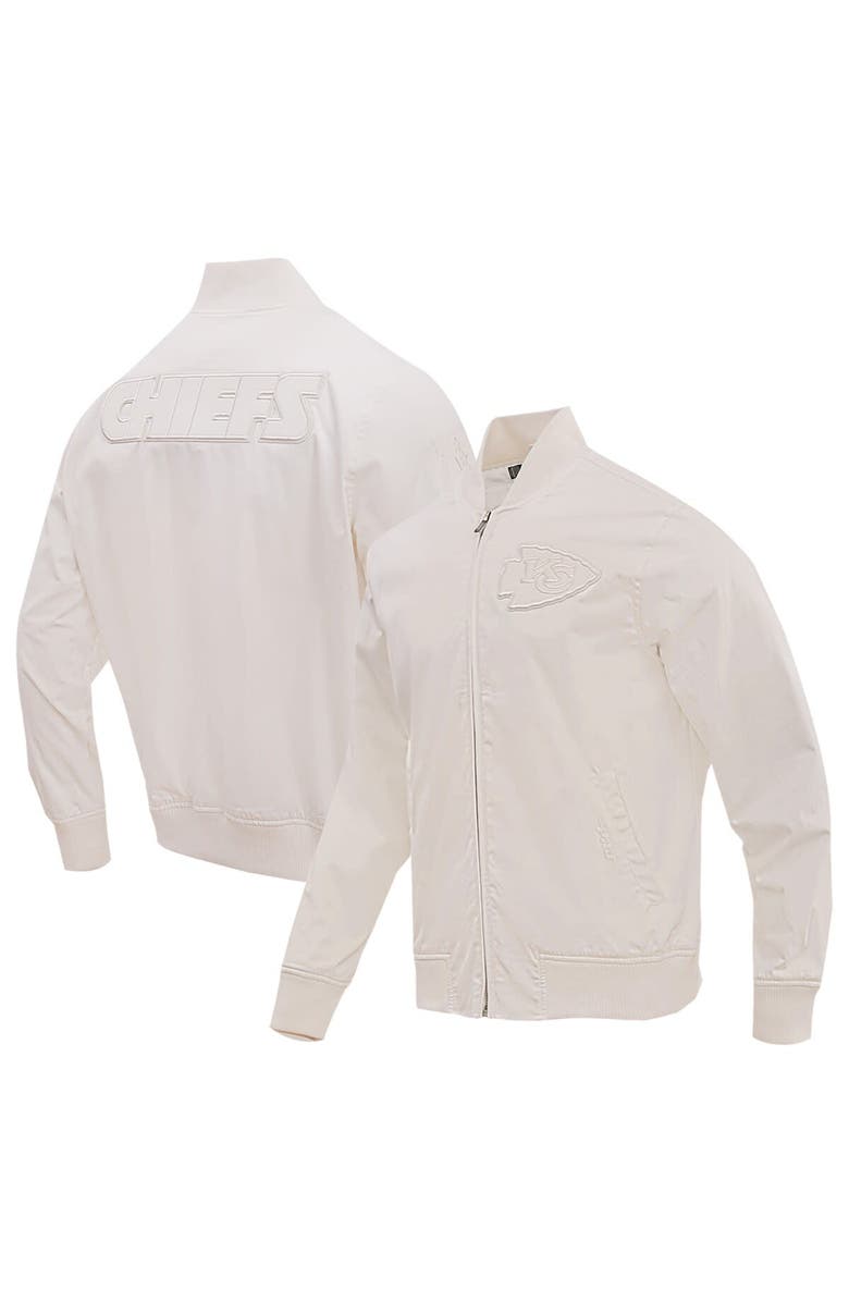 PRO STANDARD Men's Pro Standard Cream Kansas City Chiefs Neutral Full-Zip Jacket, Alternate, color, Cream