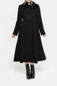 Disturbia Blanche Bib Longline Coat