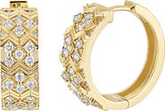 Bony Levy Cleo 18k Gold Diamond Hoop Earrings
