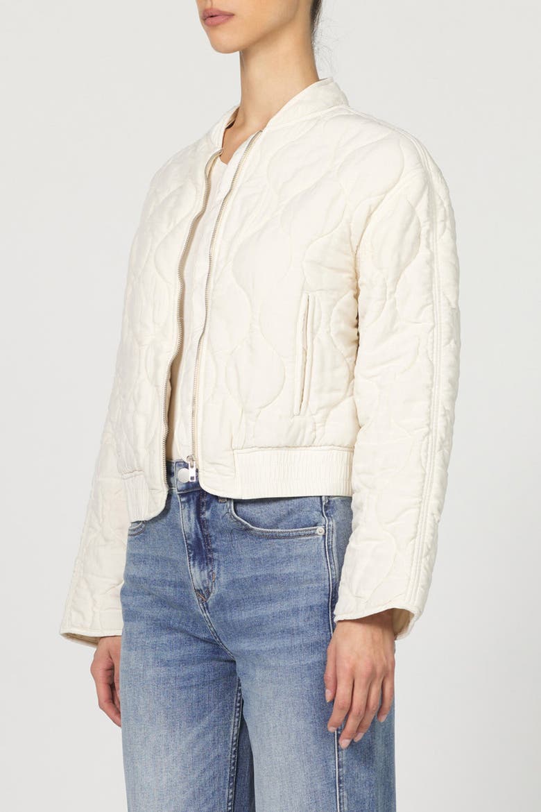 Maverick Zip Front Quilted Jacket, Alternate, color, Whitecap Grey
