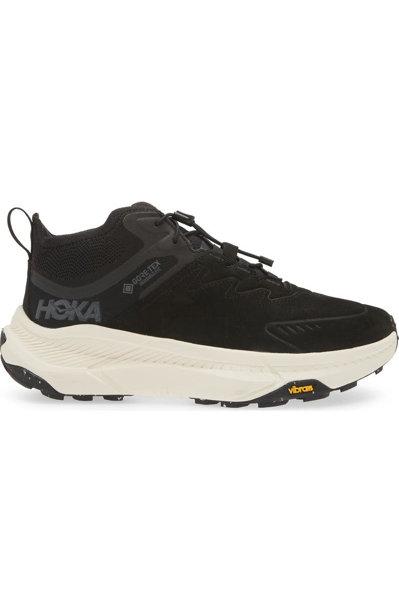 HOKA Transport Chukka Gore-Tex<sup>®</sup> Waterproof Running Shoe, Alternate, color, Black / Alabaster