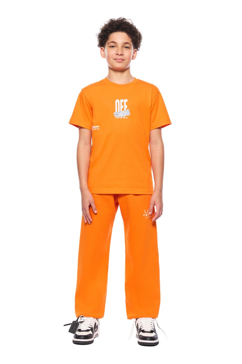 Kids' Diag Joggers, Alternate, color, ORANGE TIGER