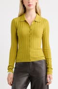 Treasure & Bond Ribbed Pointelle Cardigan