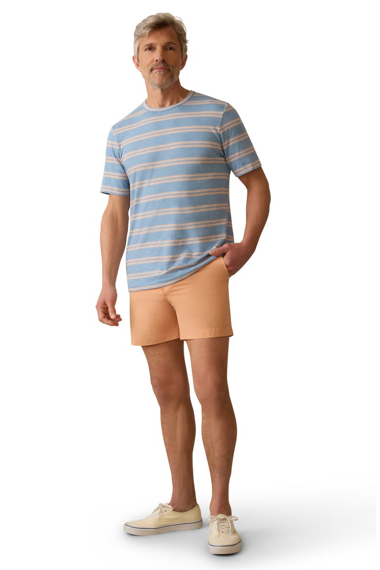 Sunwashed Stripe T-Shirt, Alternate, color, COAST CORAL STRIPE