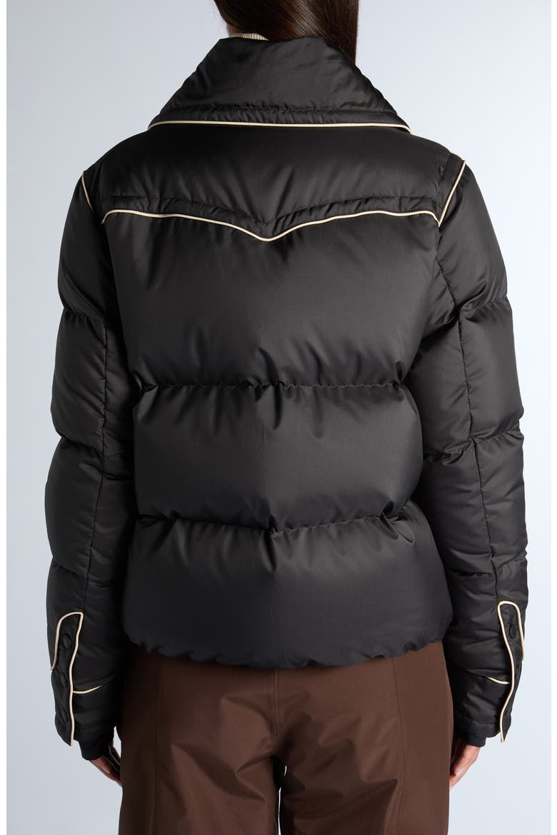 Blainville Down Puffer Bomber Jacket, Alternate, color, BLACK