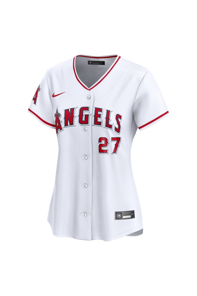 Women's Nike Mike Trout White Los Angeles Angels Home Limited Player Jersey, Alternate, color, White