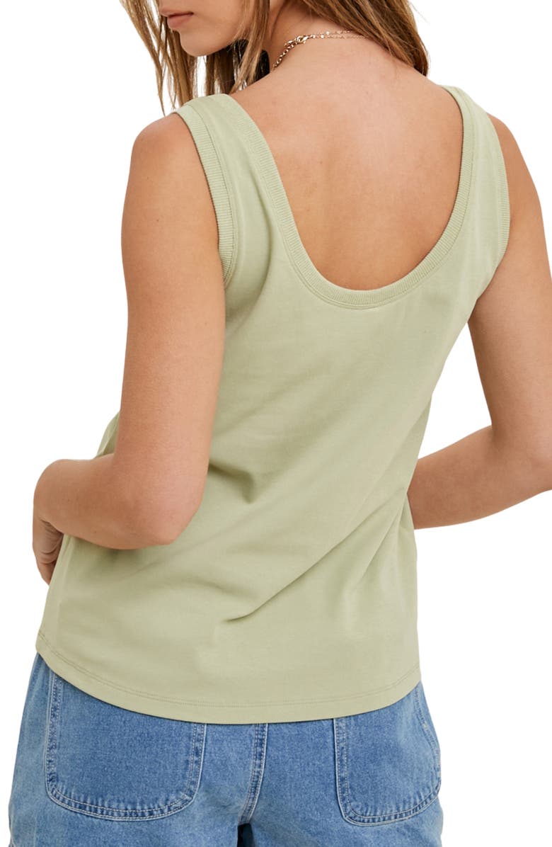 WISHLIST Cotton Tank Top, Alternate, color, Sage