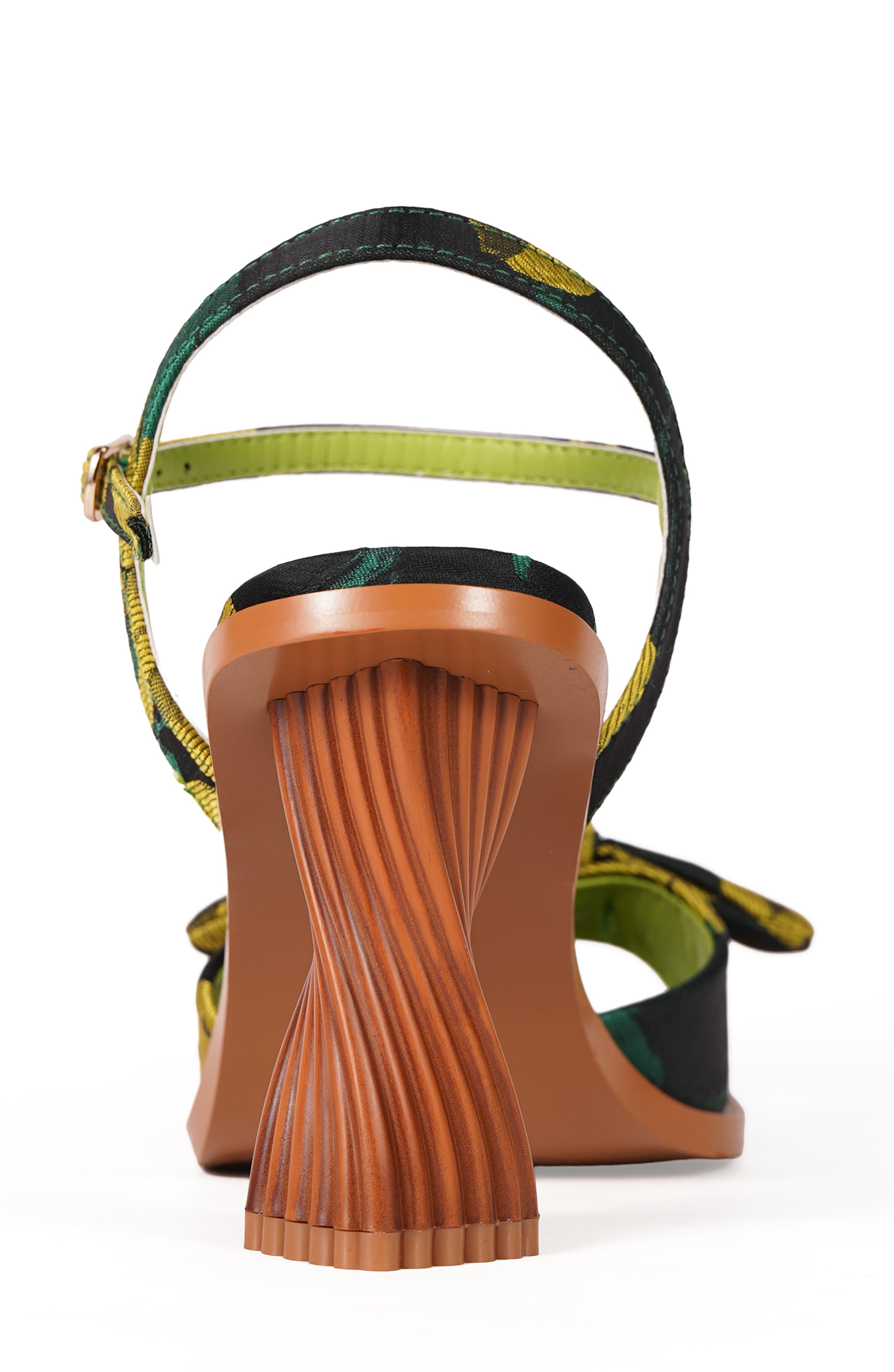 NINETY UNION Nora Bow Ankle Strap Sandal, Alternate, color, Green Multi