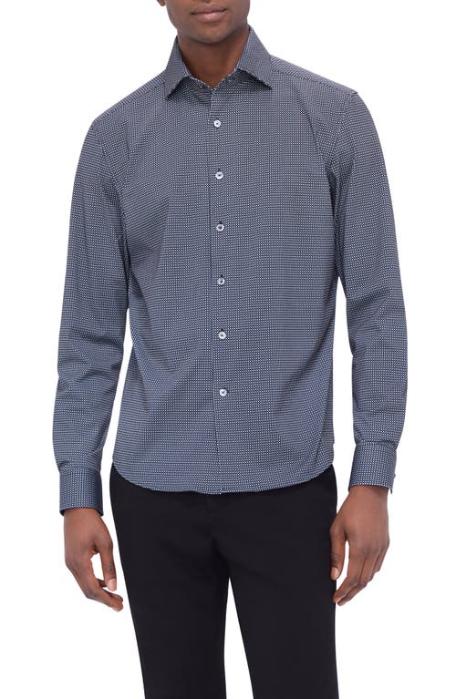 Bugatchi OoohCotton® Devon Button-Up Shirt in Black 