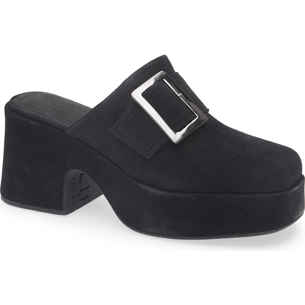 Chocolat Blu Haze Platform Mule In Black