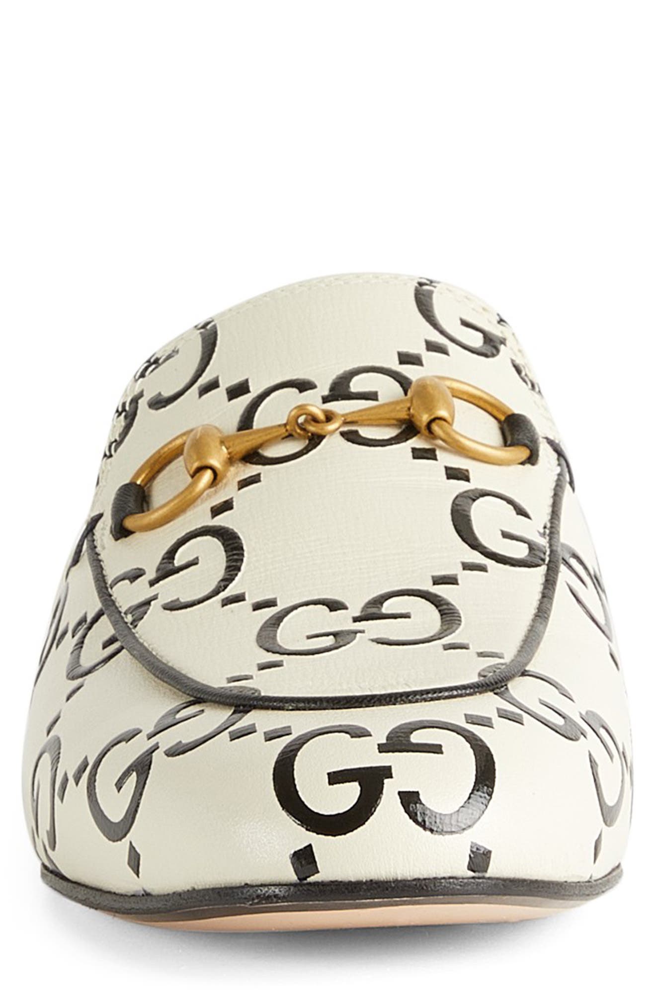 Gucci Princetown GG Logo Horsebit Mule, Alternate, color, 