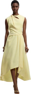 Karen Millen Tailored Drape Neck Midi Dress