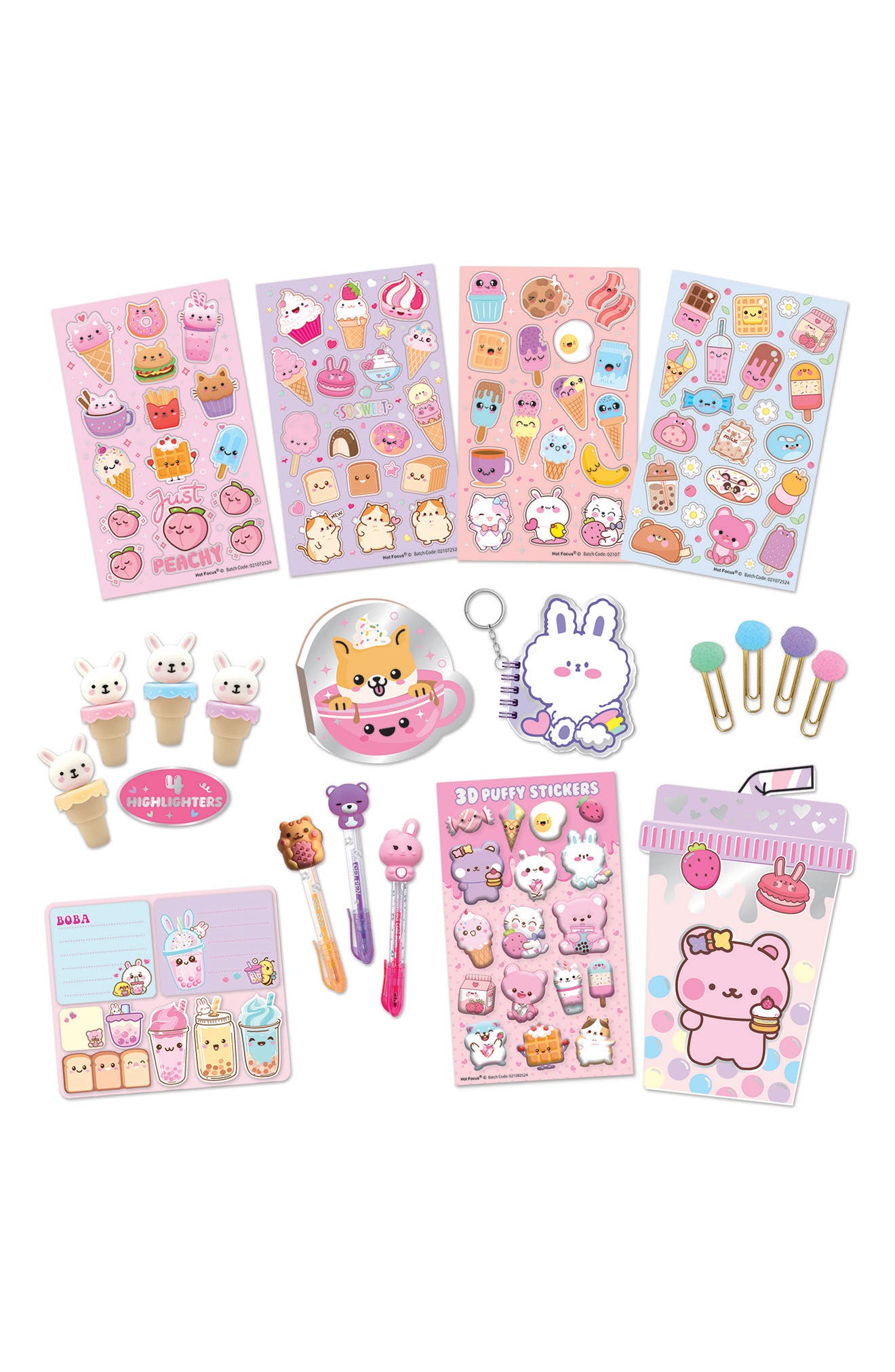 HOT FOCUS Kawaii Mega Pack, Alternate, color, Pink Multi