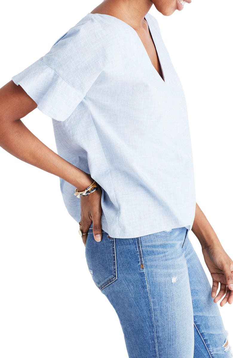 Madewell Sundrift Ruffle Top, Alternate, color, 