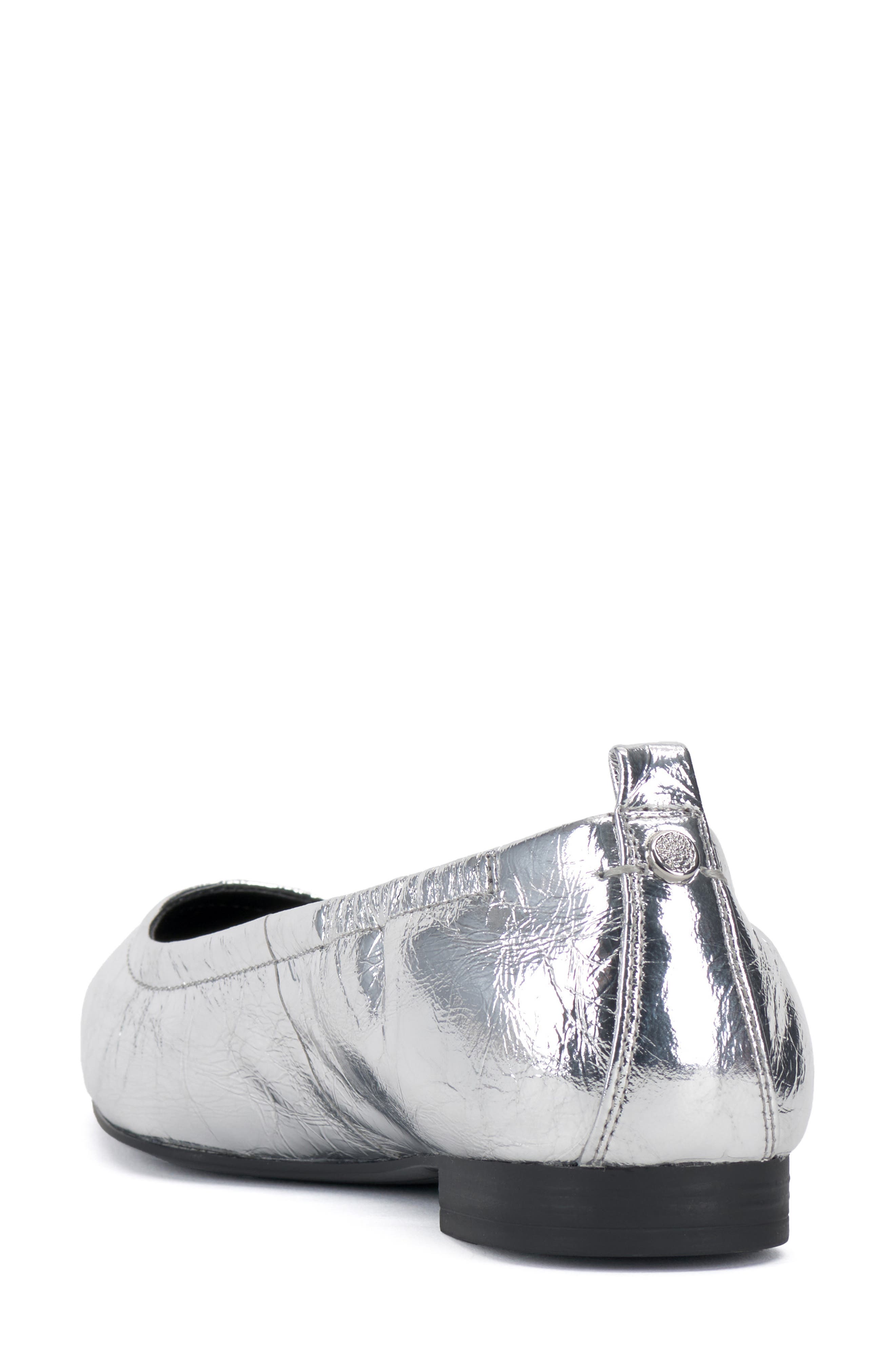 Vince Camuto Ashleah Pointed Toe Flat, Alternate, color, Silver