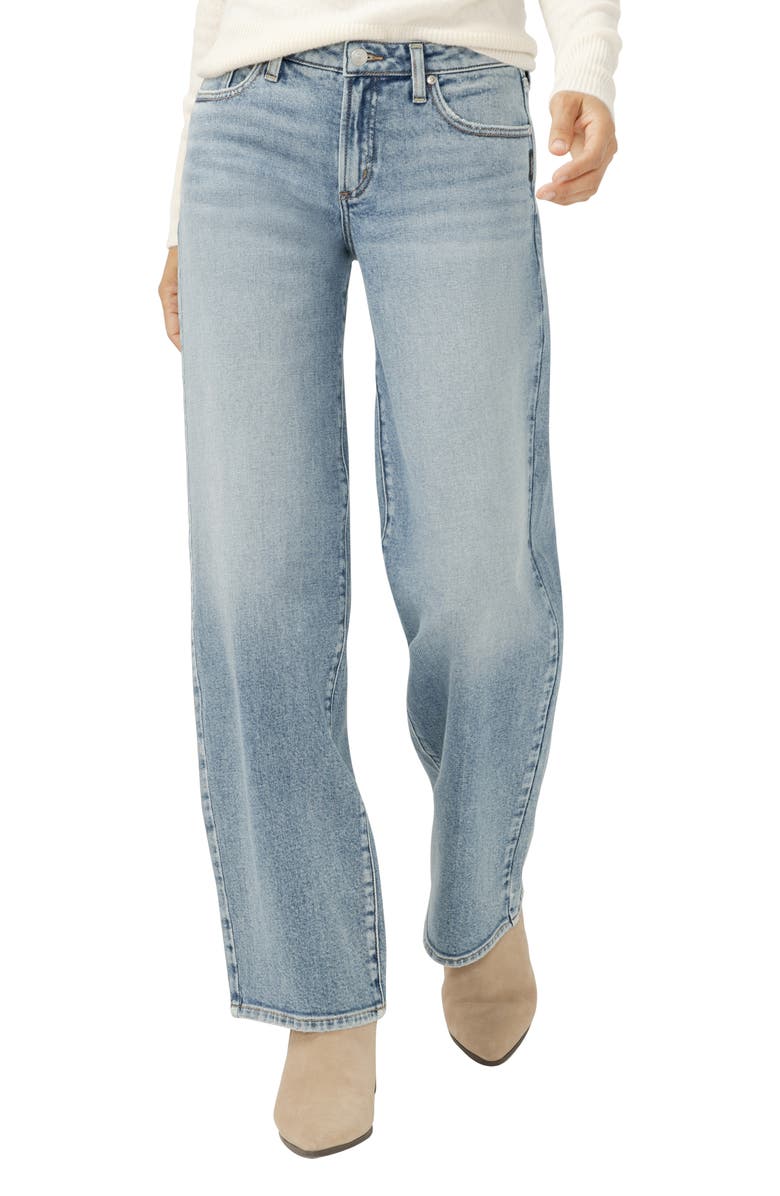 Silver Jeans Co. Loose & Low Baggy Jeans, Alternate, color, Grove