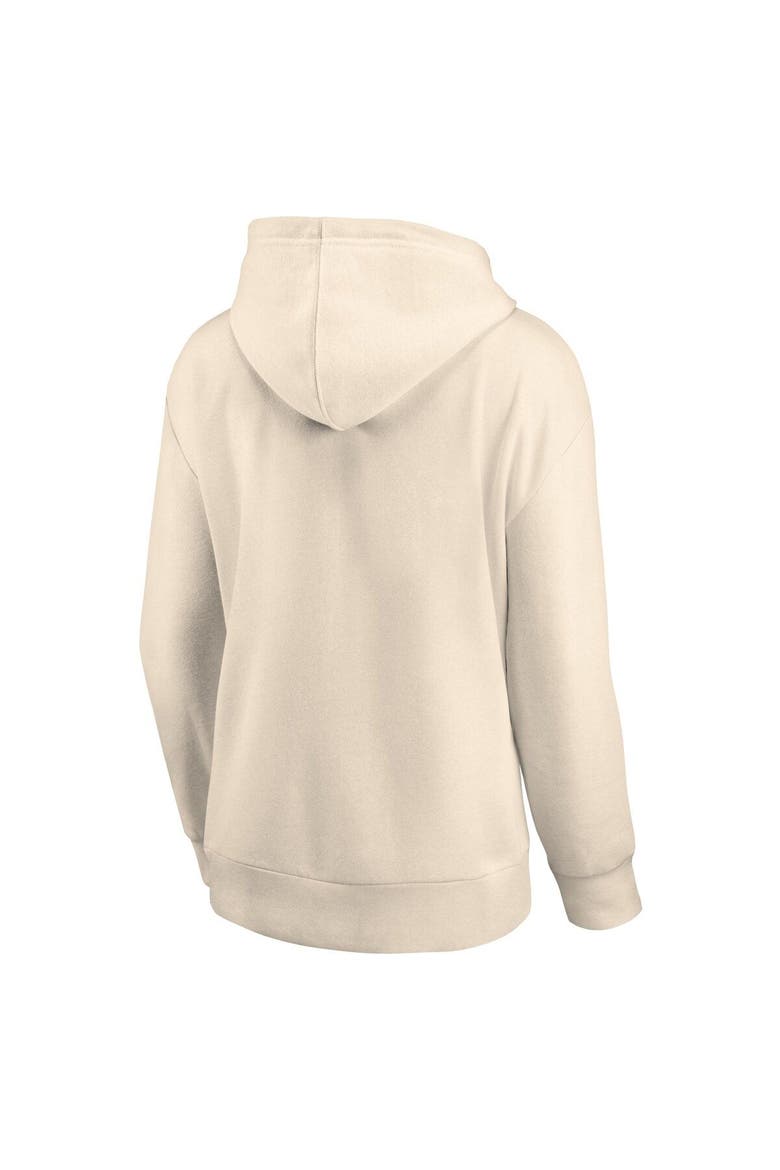 Women's Fanatics Branded Oatmeal Seattle Kraken Carry the Puck Pullover Hoodie Sweatshirt, Alternate, color, Cream