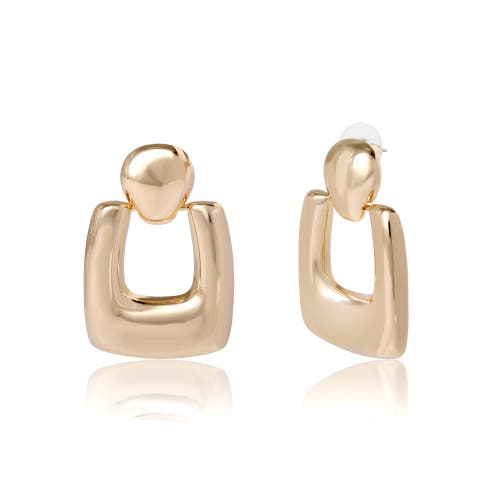 Bcbg Square Drop Earrings In Gold