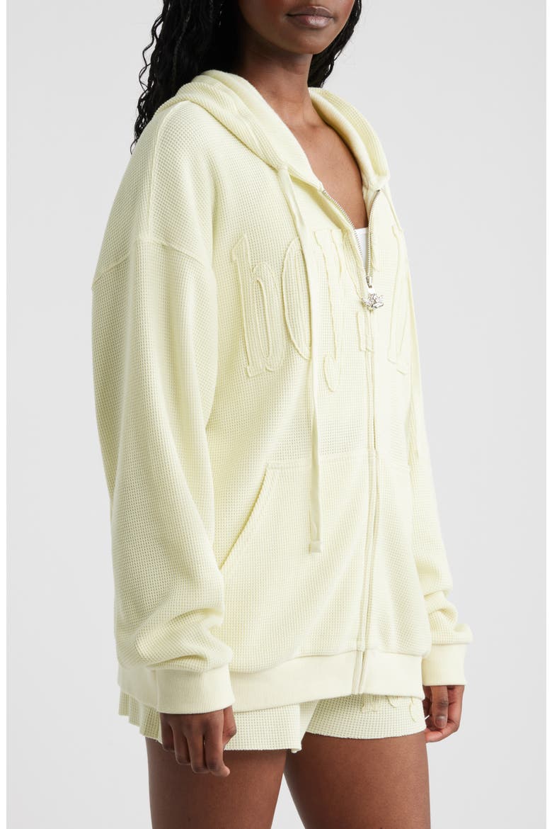 Butter Me UP Harley Zip Thermal Hoodie, Alternate, color, YELLOW