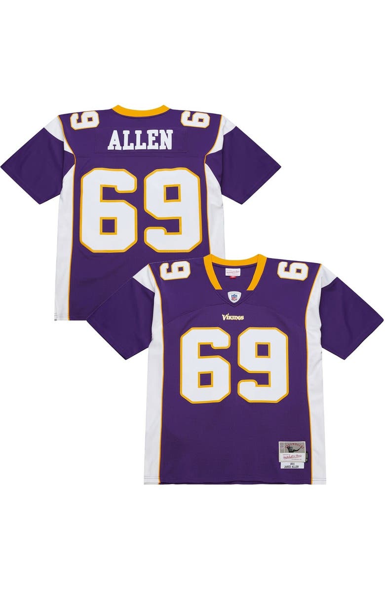 Mitchell & Ness Men's Mitchell & Ness Jared Allen Purple Minnesota Vikings 2011 Legacy Replica Jersey, Main, color, Purple