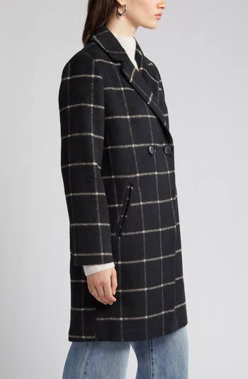 Sam 2024 Edelman Women's Plaid Single Breasted Walker Coat