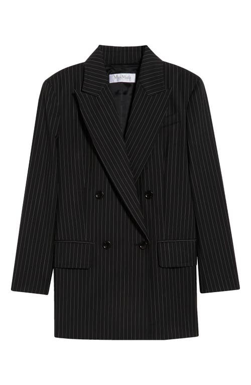 Max Mara Mattia Pinstripe Virgin Wool Blazer