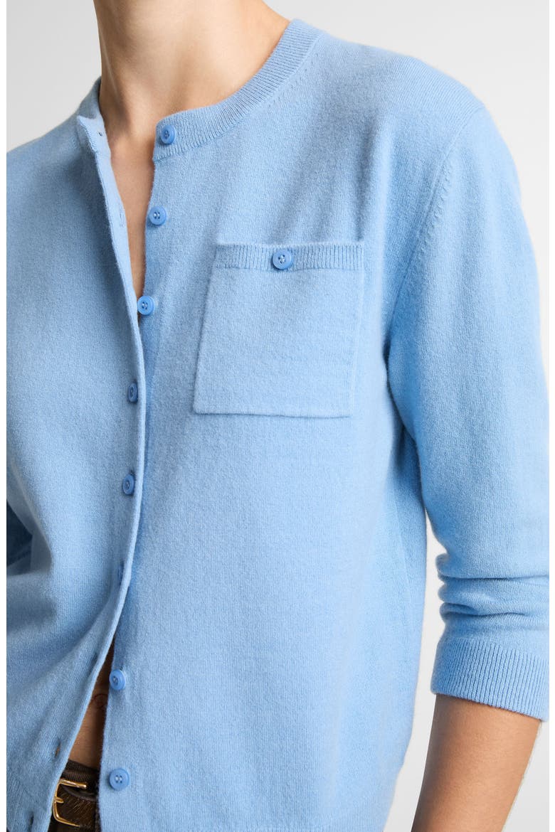 Pocket Wool & Cashmere Blend Cardigan, Alternate, color, HYDRA