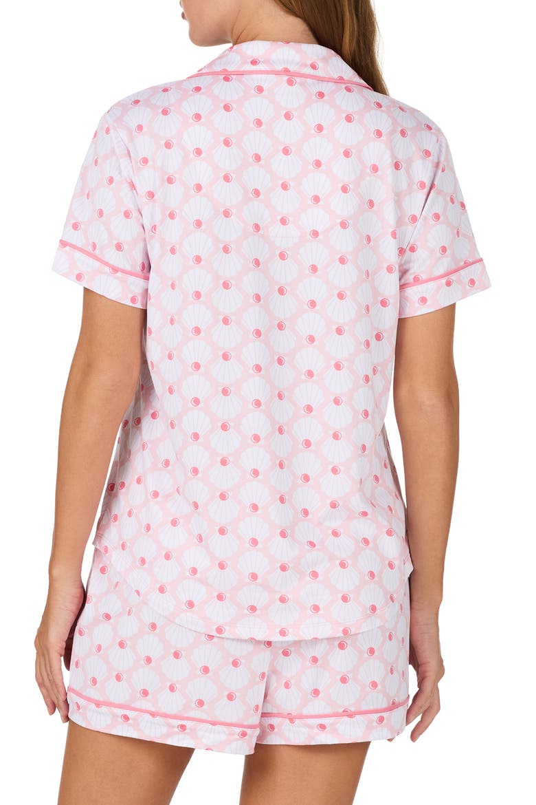 print short pajamas, Alternate, color, PINK/ WHITE