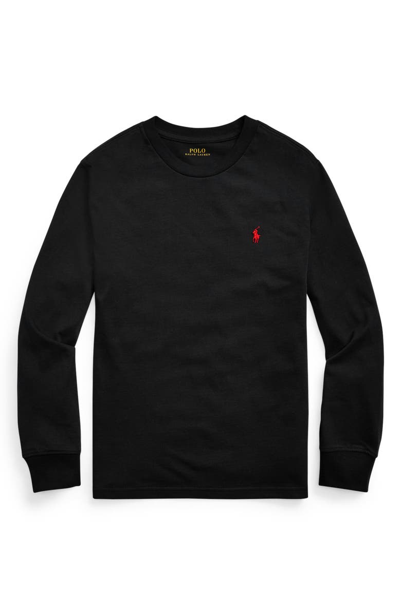 Polo Ralph Lauren Kids' Long Sleeve Cotton Jersey T-Shirt, Main, color, 