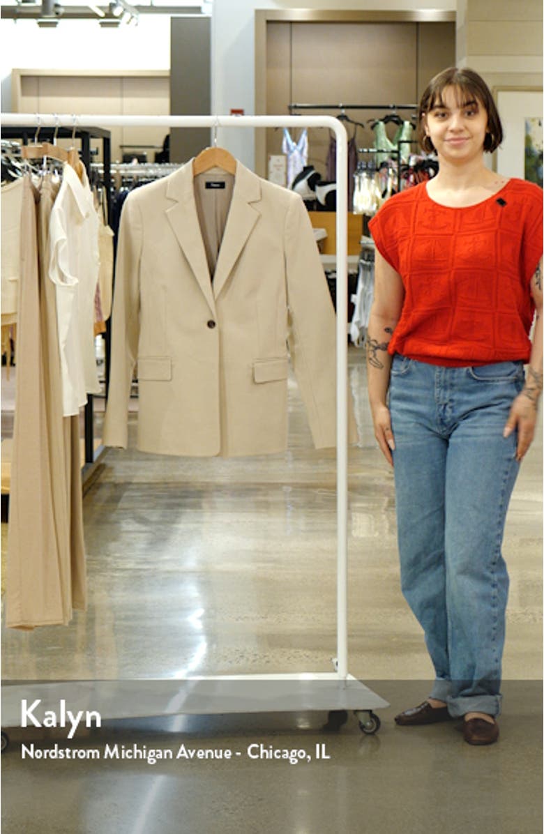 Bistre Sculpt One-Button Blazer, sales video thumbnail