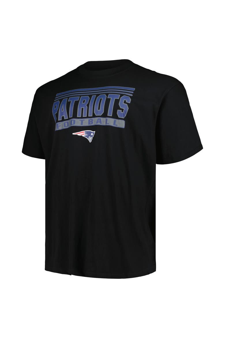 Men's Fanatics Branded Black New England Patriots Big & Tall Pop T-Shirt, Alternate, color, Black