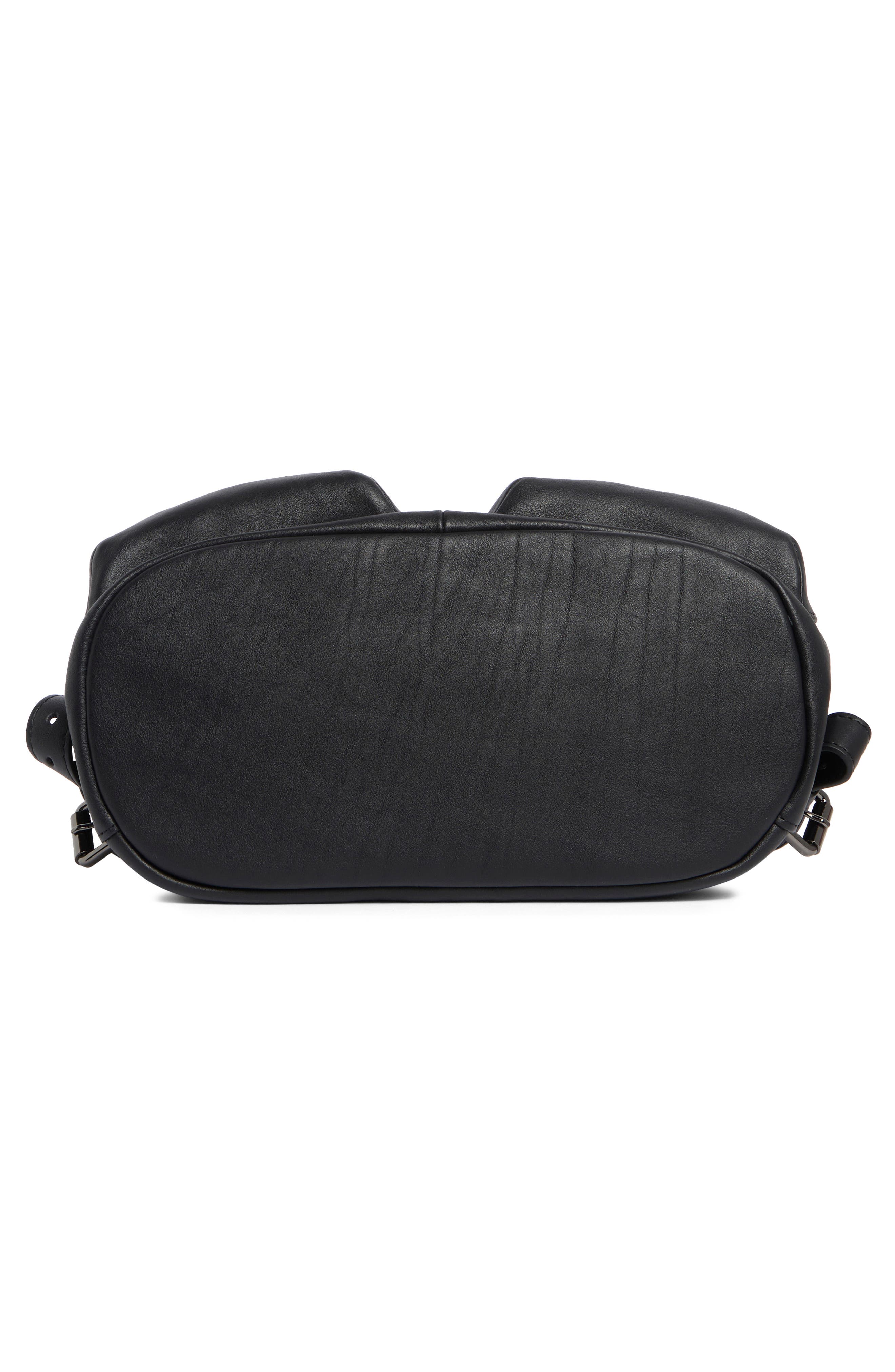Longchamp LC3D Large Leather Backpack, Alternate, color, Black