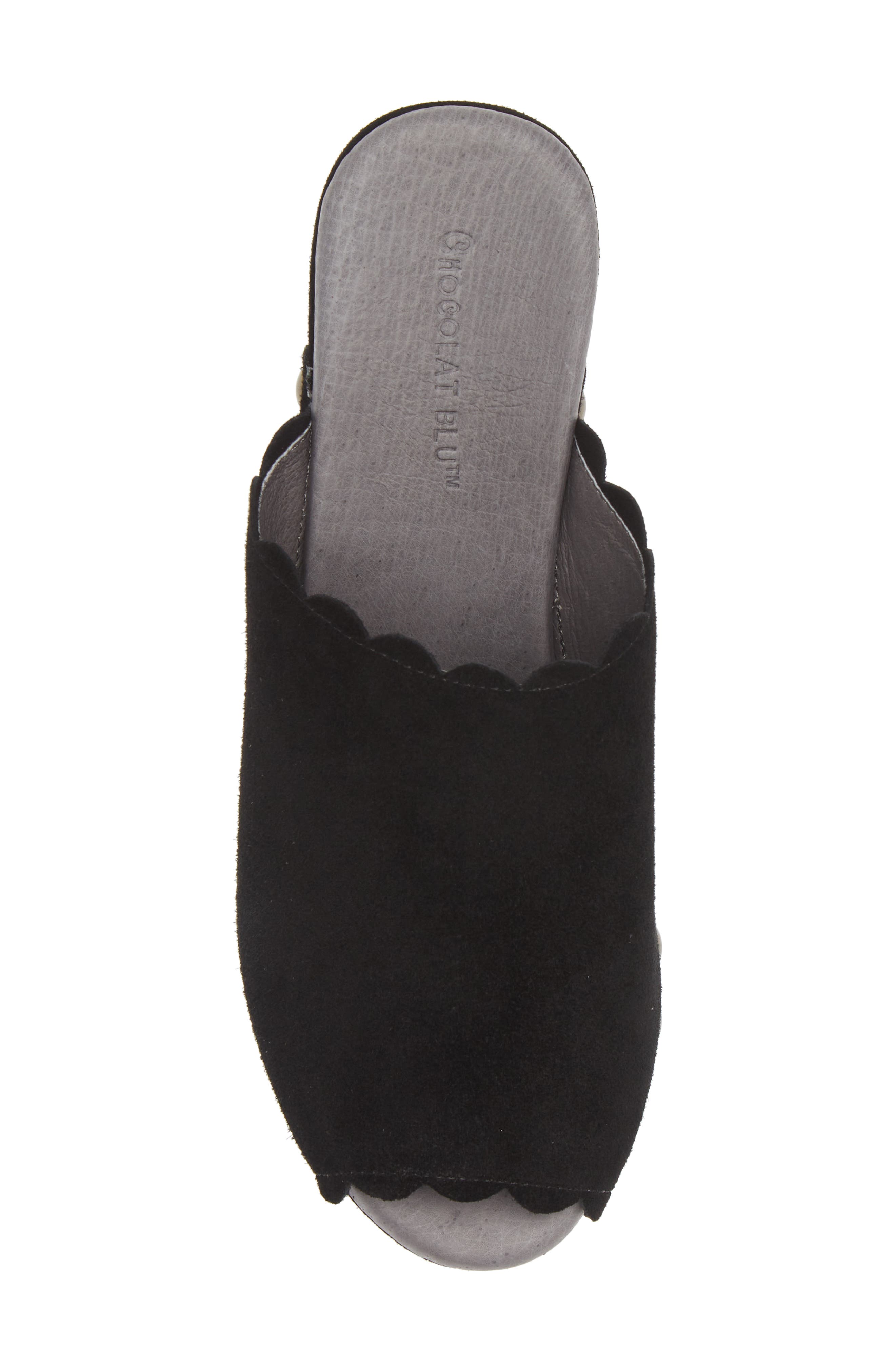 Chocolat Blu Genessis Platform Clog, Alternate, color, Black Suede