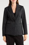 JASON WU Leopard Print Ponte Blazer
