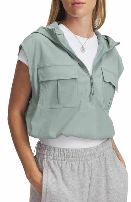 Unstoppable Utility Sleeveless Half Zip Performance Hoodie