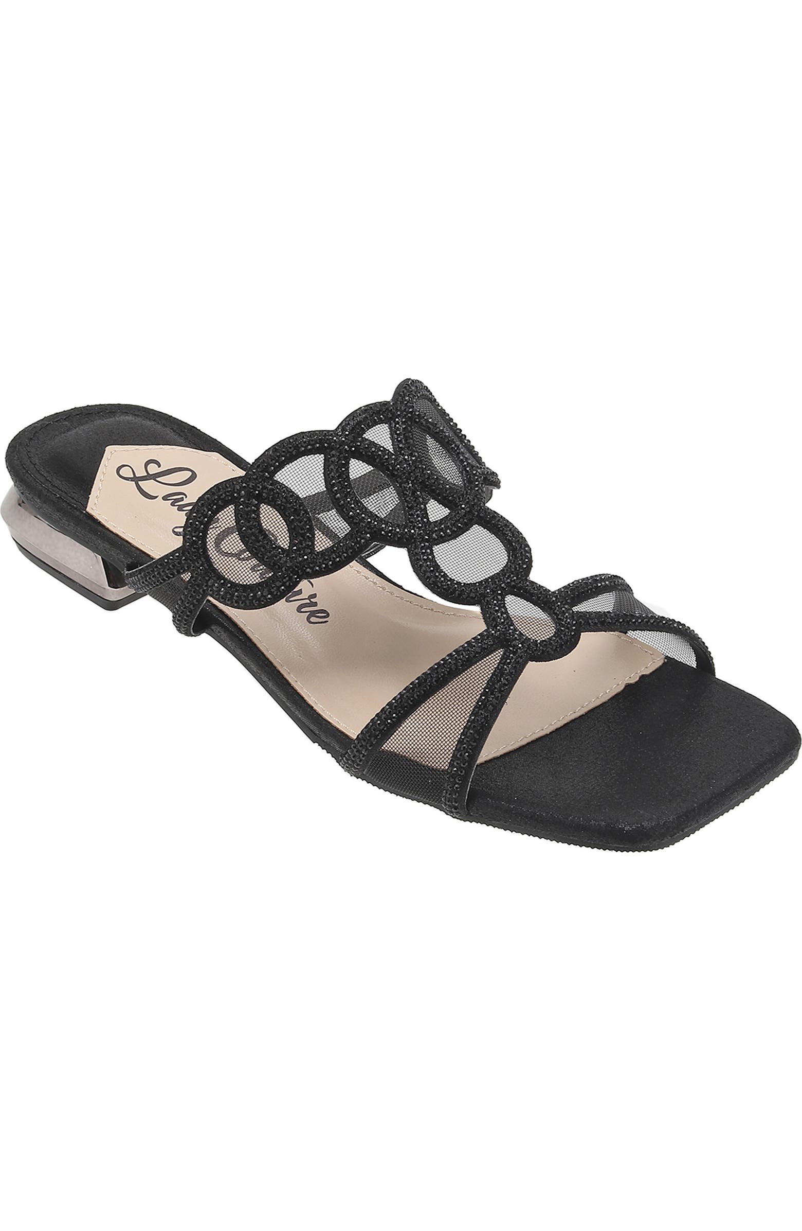 LADY COUTURE Fab Rhinestone Slide Flat (Women) | Nordstromrack