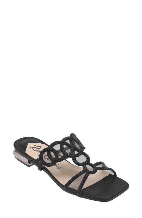 Fab Rhinestone Slide Flat (Women)