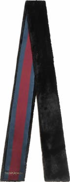 Cynthia Rowley Out East Faux Fur Silk Scarf