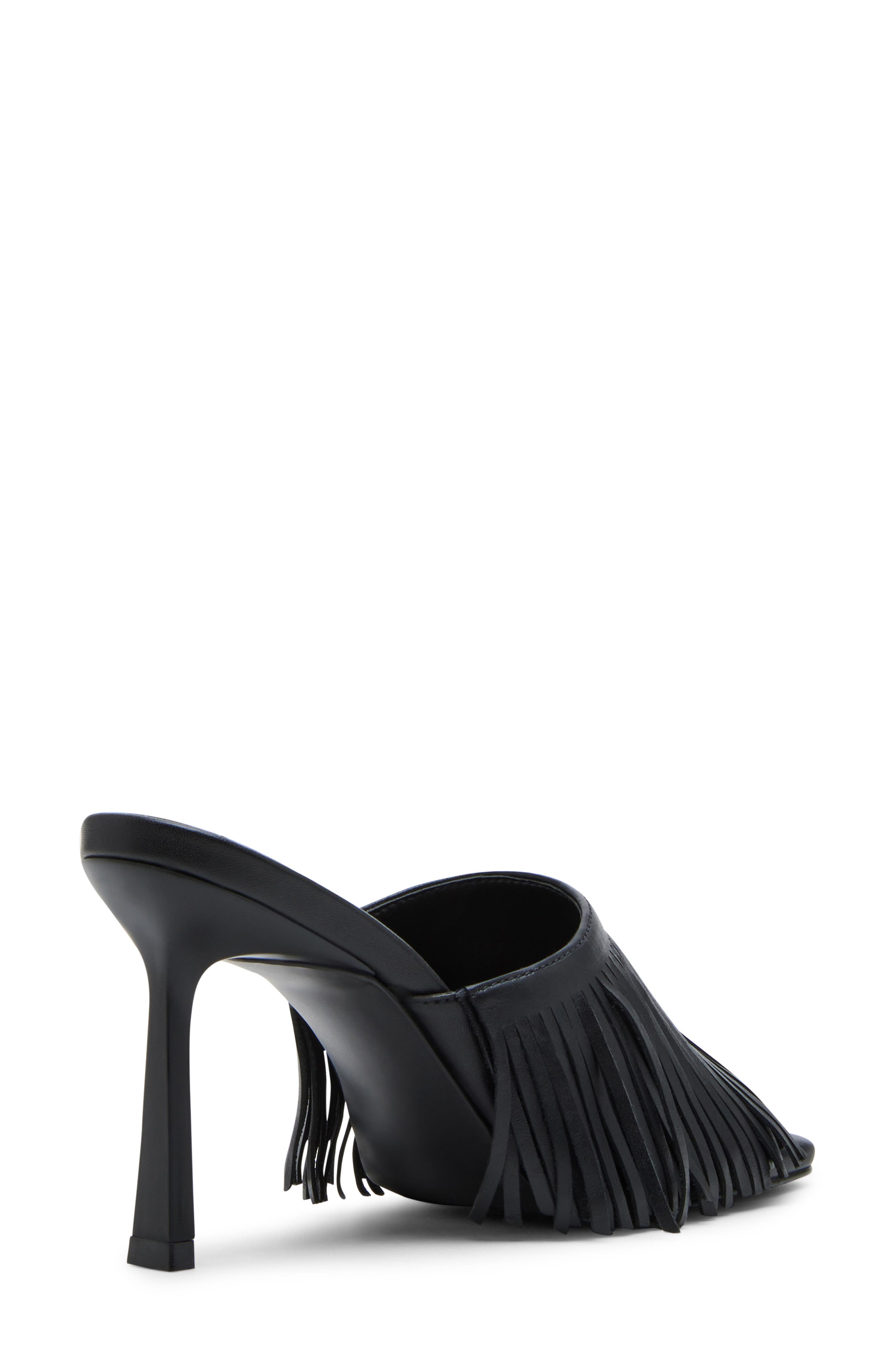 Steve Madden Morina Slide Sandal, Alternate, color, Black Leat