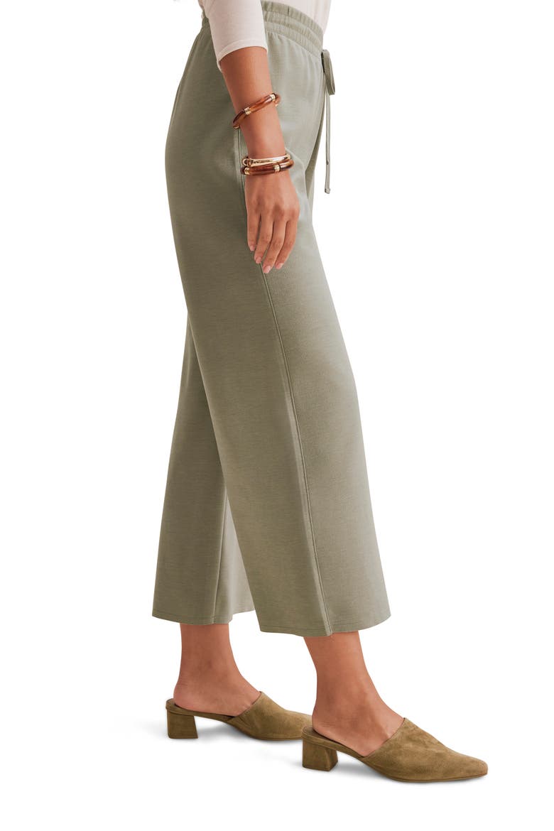 Winslow Crop Wide Leg Sweatpants, Alternate, color, EUCALYPTUS