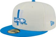New Era Men's New Era  Cream/Blue Detroit Lions Main 59FIFTY Fitted Hat