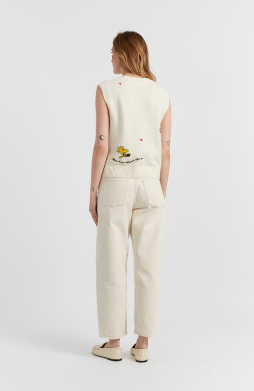 Chinti & Parker X Snoopy 75th Anniversary Sleeveless Vest In Neutral