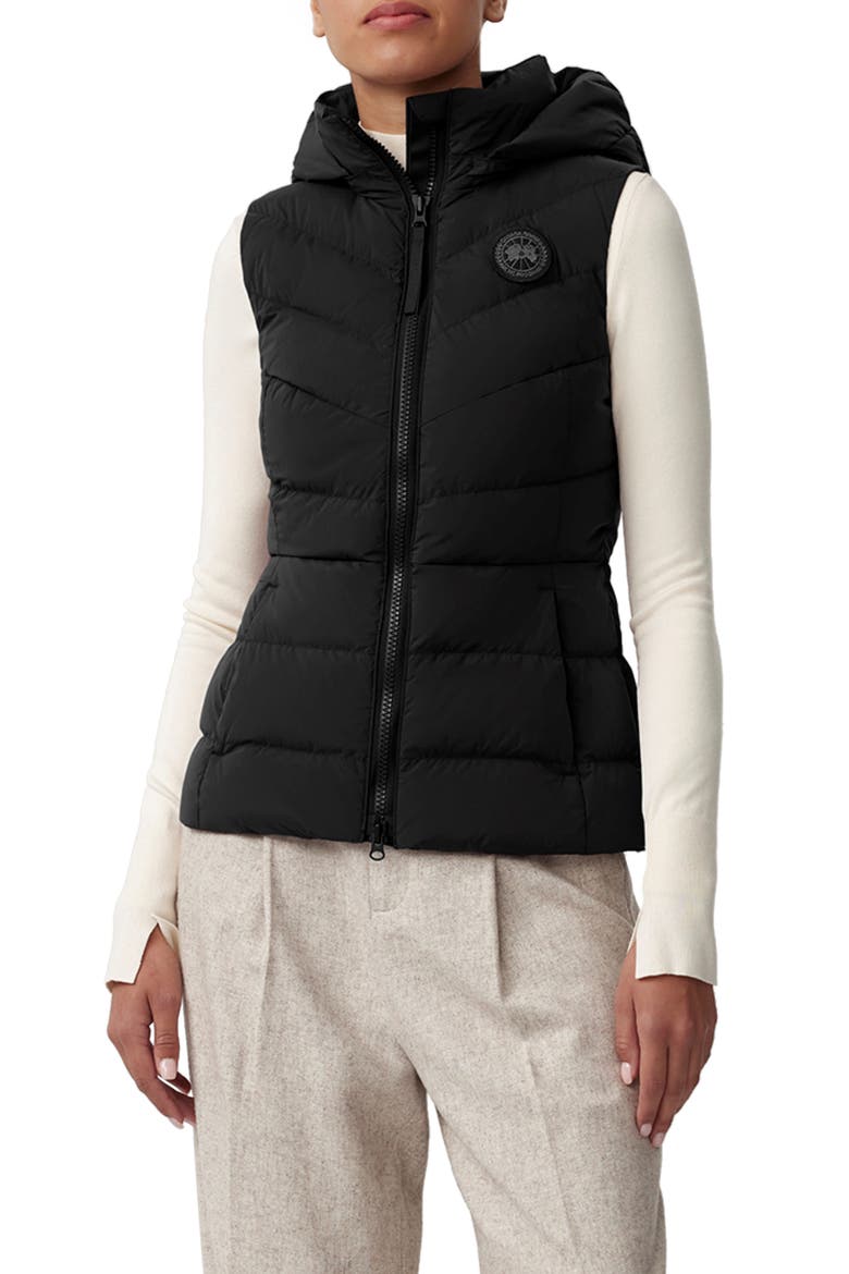 Clair 750 Fill Power Down Vest, Main, color, BLACK