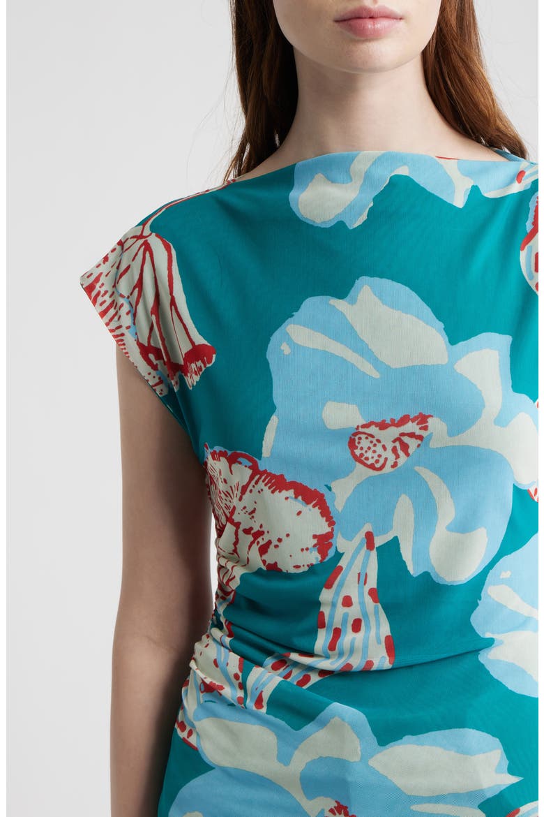 Ellie Print Mesh Top, Alternate, color, LA ROUGE NORTH SEA PRINT