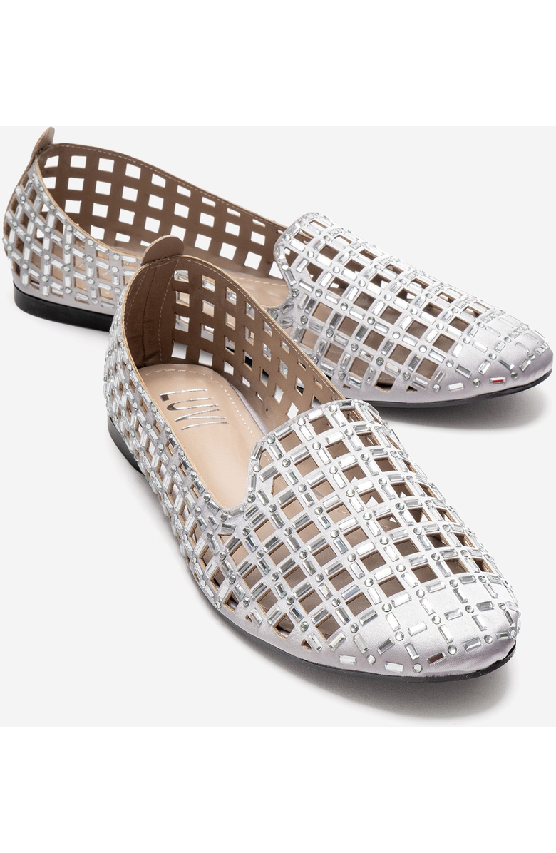 Prologue Shoes Silva Ballet Flat, Main, color, Silver